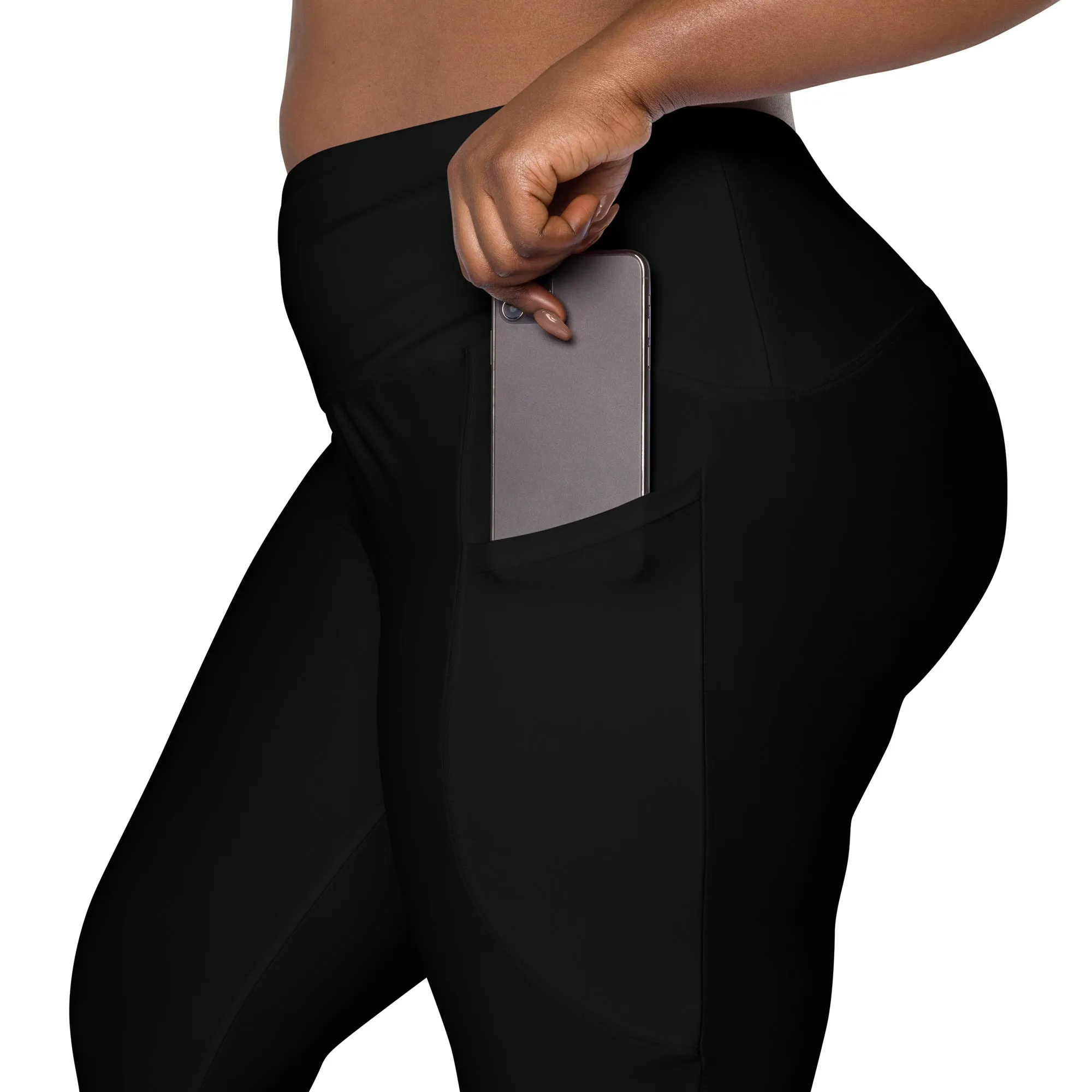 Adult Black Leggings with Pockets - Where Comfort Meets Functionality