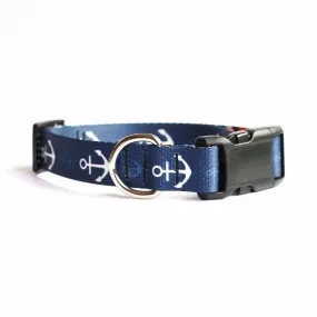 Ahoy Nautical Anchors Dog Collar