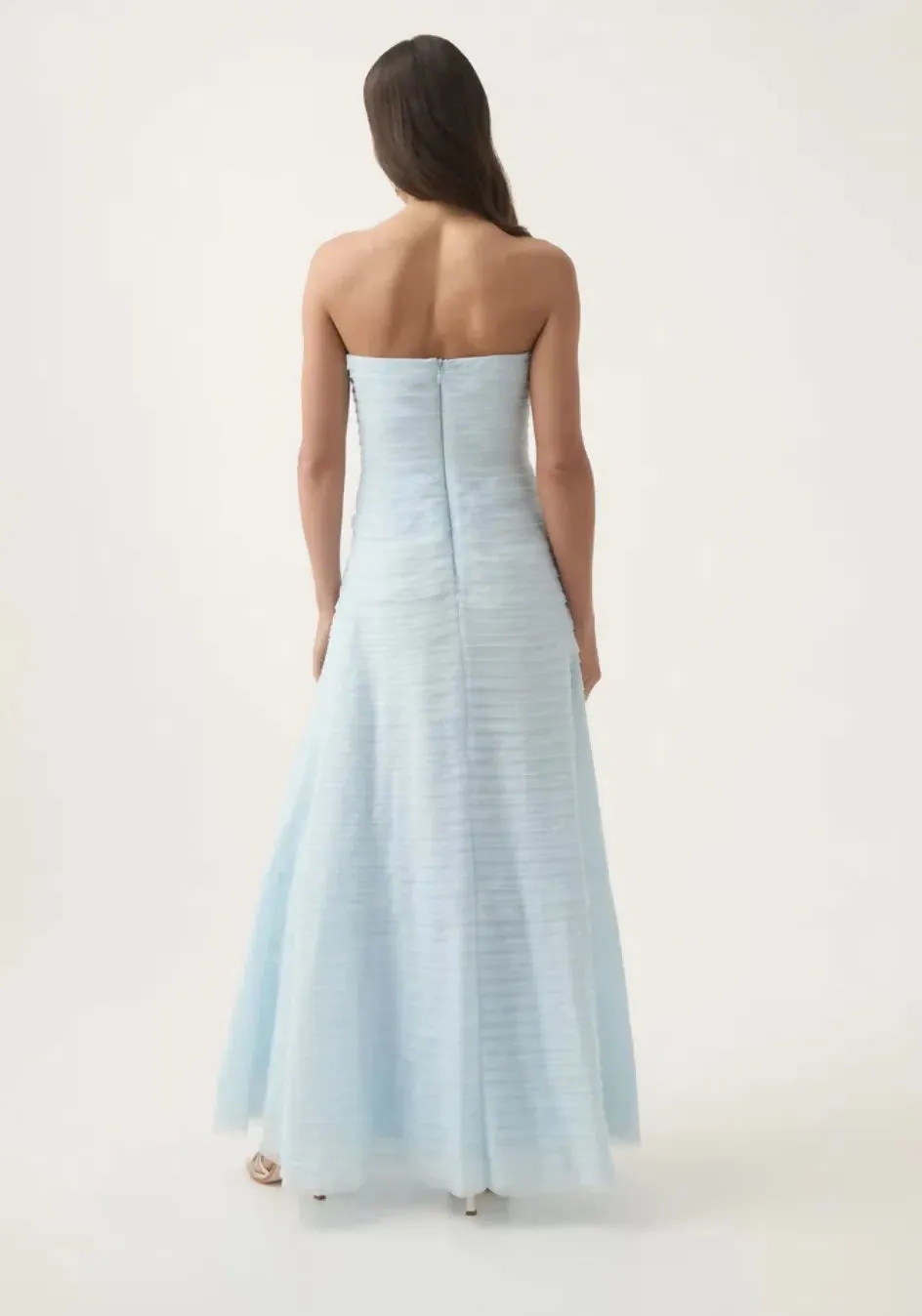 Aje Soundscape Maxi Dress Sea Breeze Size AU 8