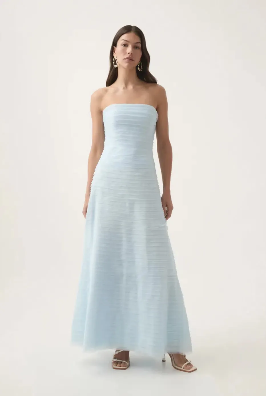 Aje Soundscape Maxi Dress Sea Breeze Size AU 8