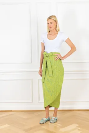 Aloe Tweed Maxi Wrap Skirt