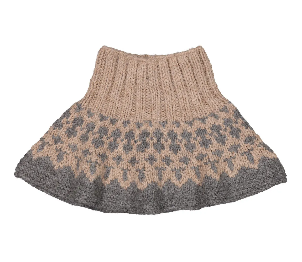 Amasa, Hand-knit Turtleneck - Beige Melange