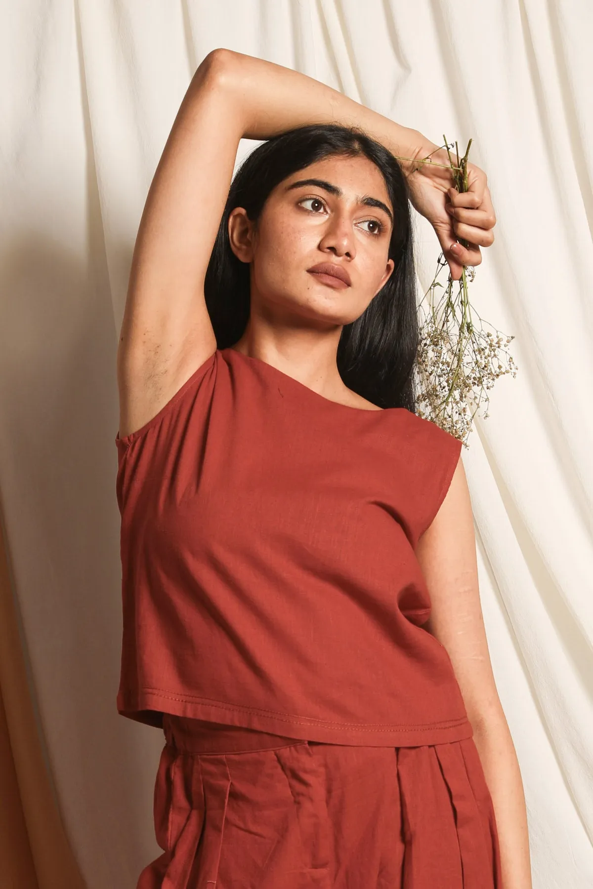 Ameya Crop Top - Burnt Orange