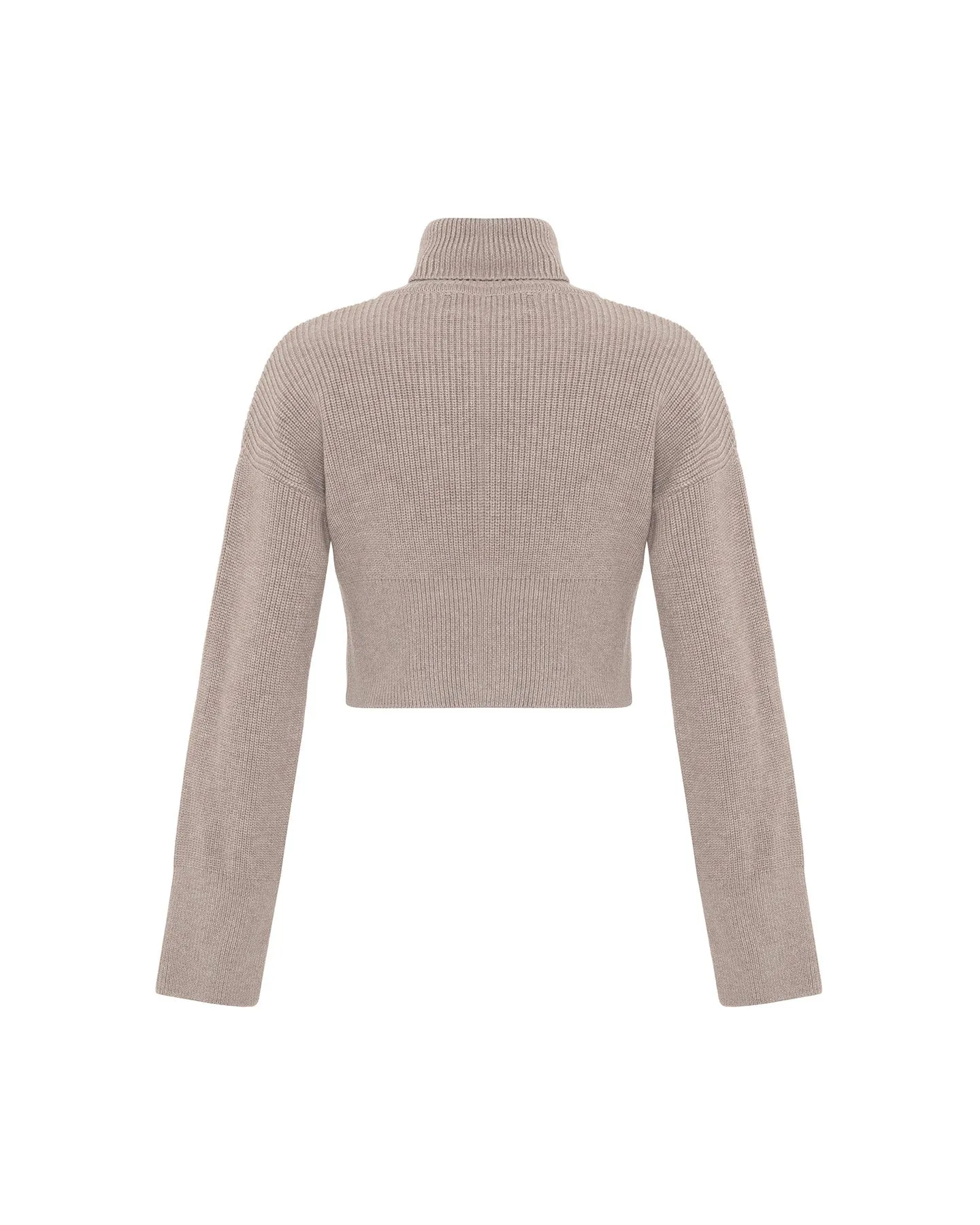 Angelia Cropped Turtleneck Sweater