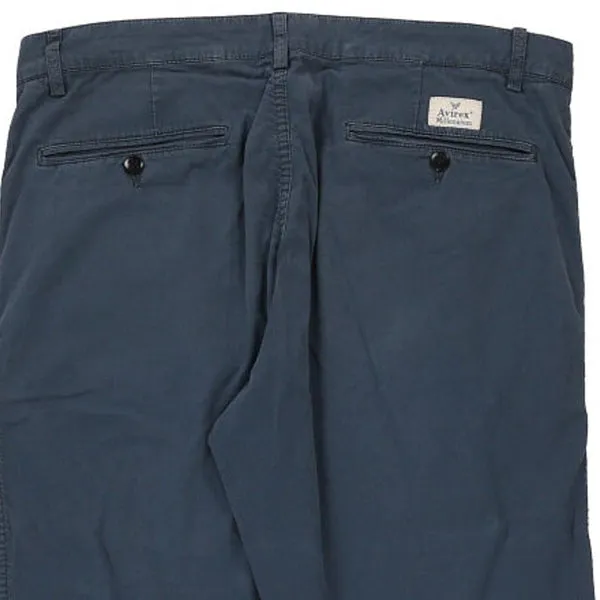 Avirex Skinny Chinos - 33W 26L Navy Cotton