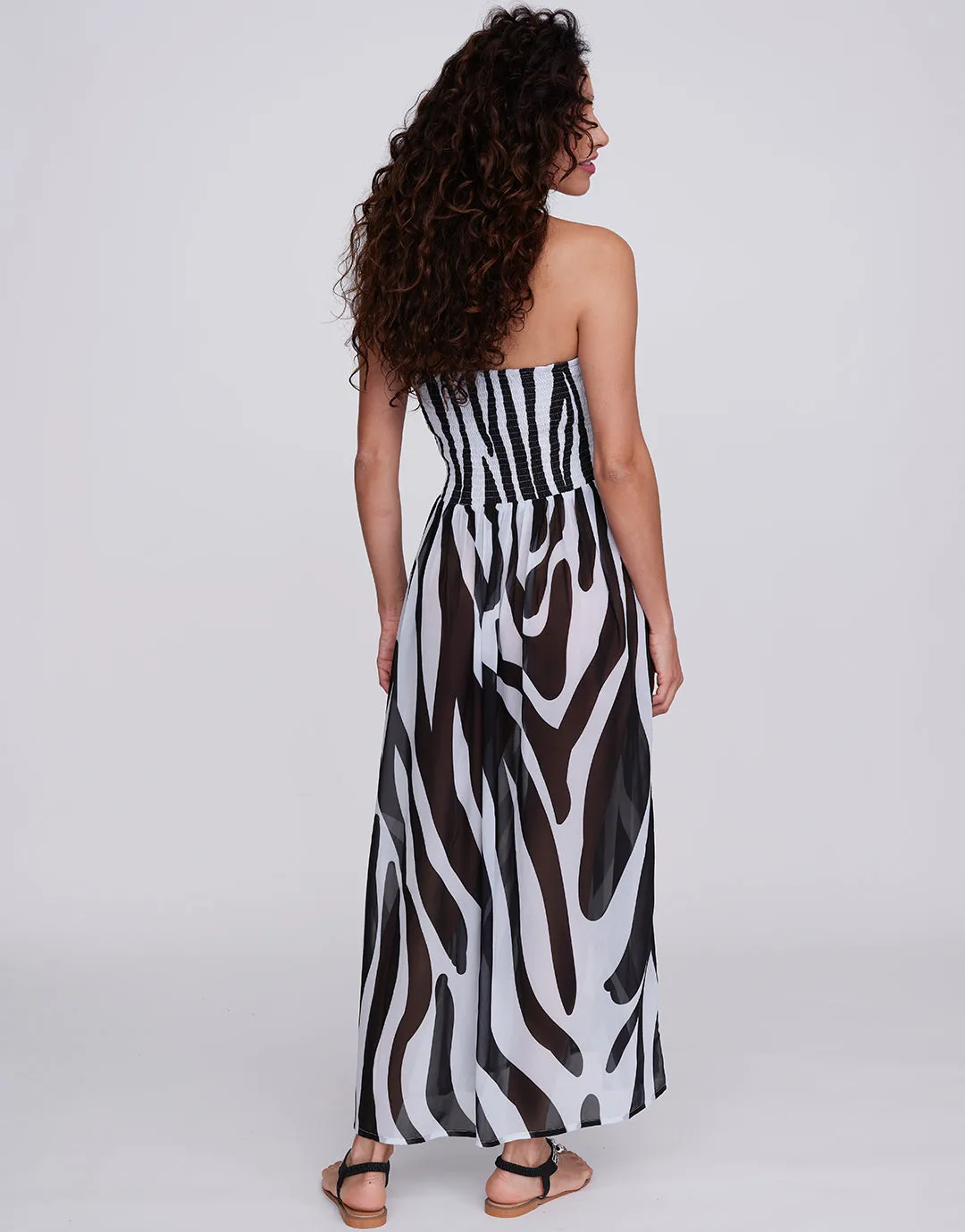 Bali Maxi Dress - Black and White