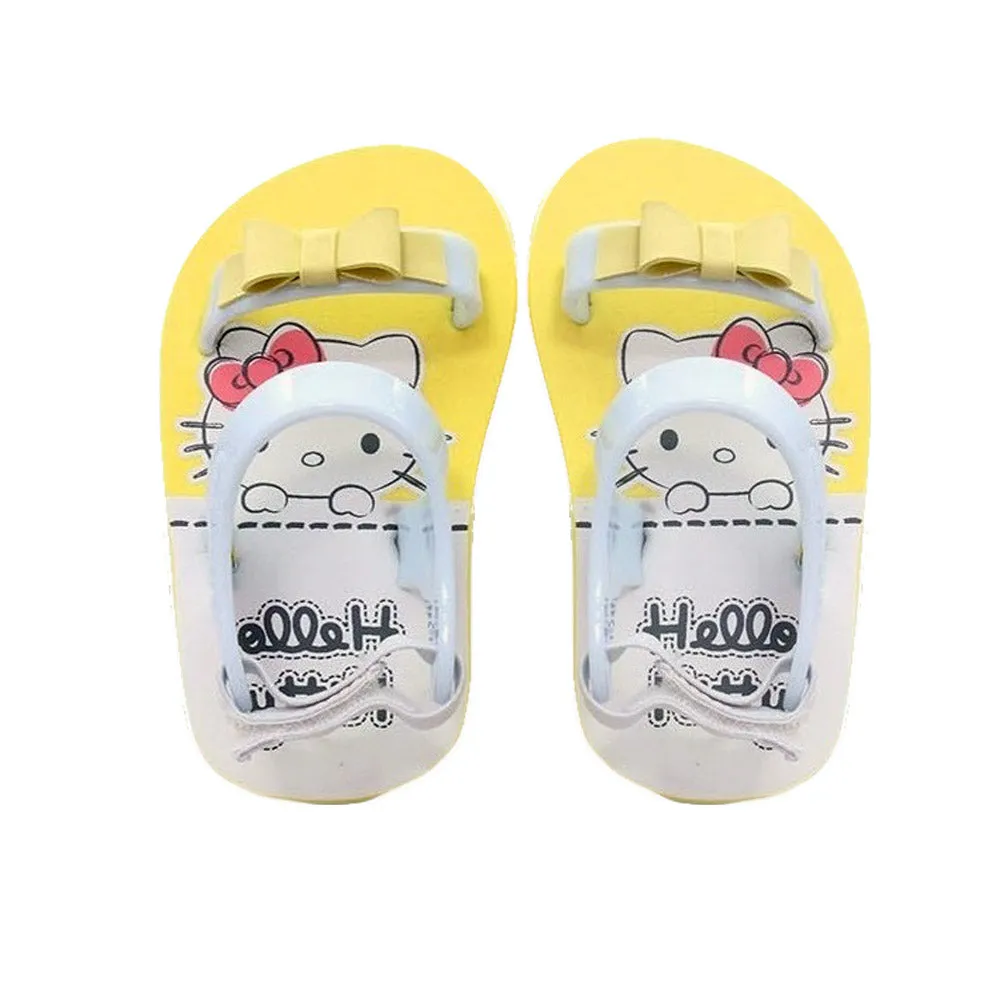 Banana Peel Slippers for Toddlers - Hello Kitty Set Good Night Kitty Yellow