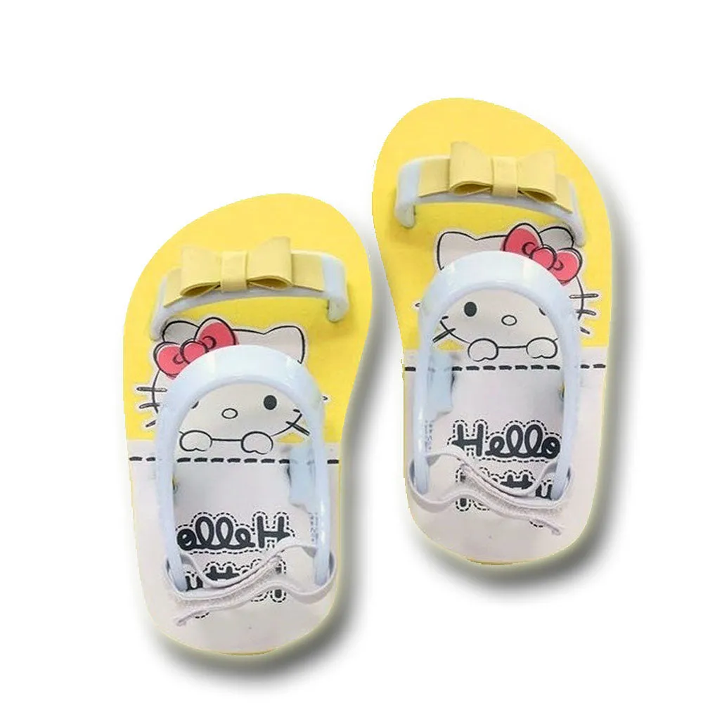 Banana Peel Slippers for Toddlers - Hello Kitty Set Good Night Kitty Yellow