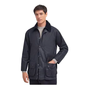 Barbour Beaufort Waxed Jacket in Navy