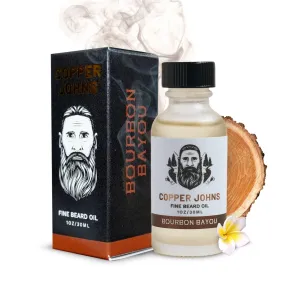 Beard Oil for Men, Castor & Jojoba Oil with Sea Minerals, Increases Softness & Control for Fuller-Looking Beard, Bourbon Bayou-Tobacco & Cedar, 1 oz