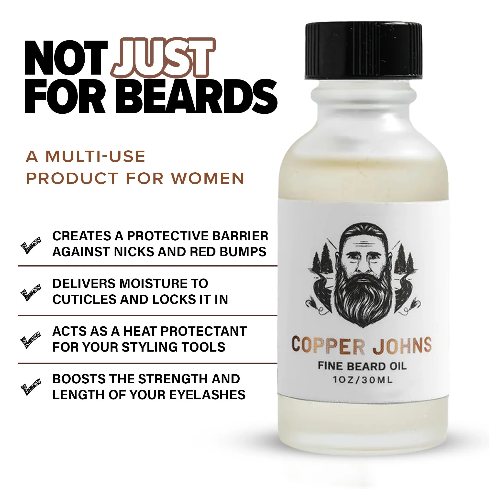 Beard Oil for Men, Castor & Jojoba Oil with Sea Minerals, Increases Softness & Control for Fuller-Looking Beard, Bourbon Bayou-Tobacco & Cedar, 1 oz