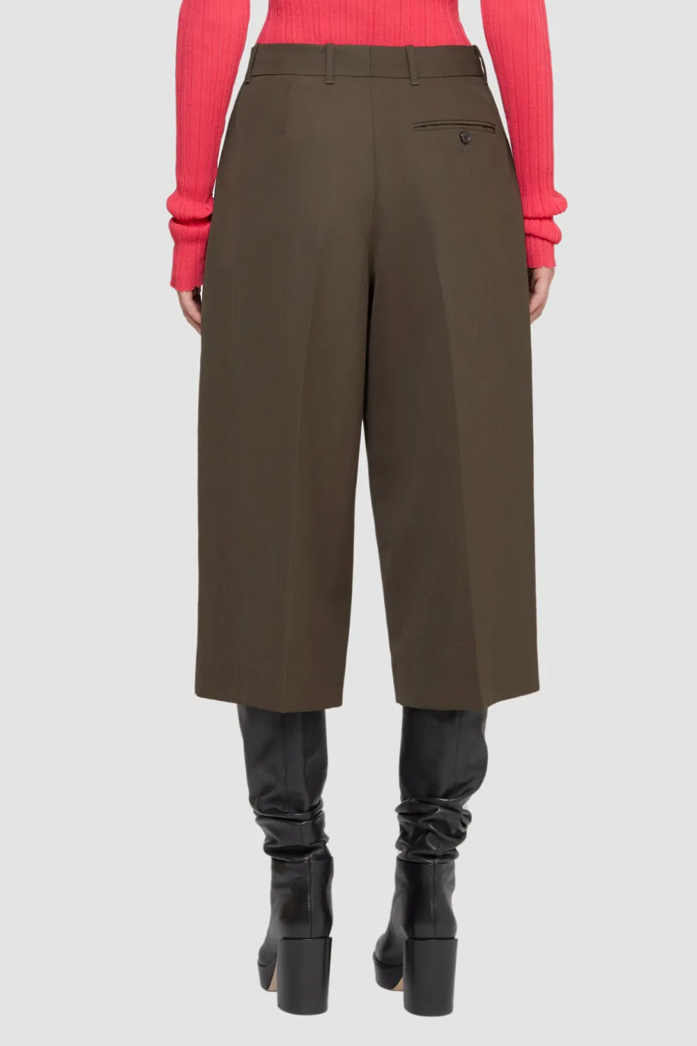 Belted Pleated Culottes