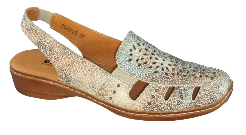 Cassini Women's Macaroni Sling Back Quarry