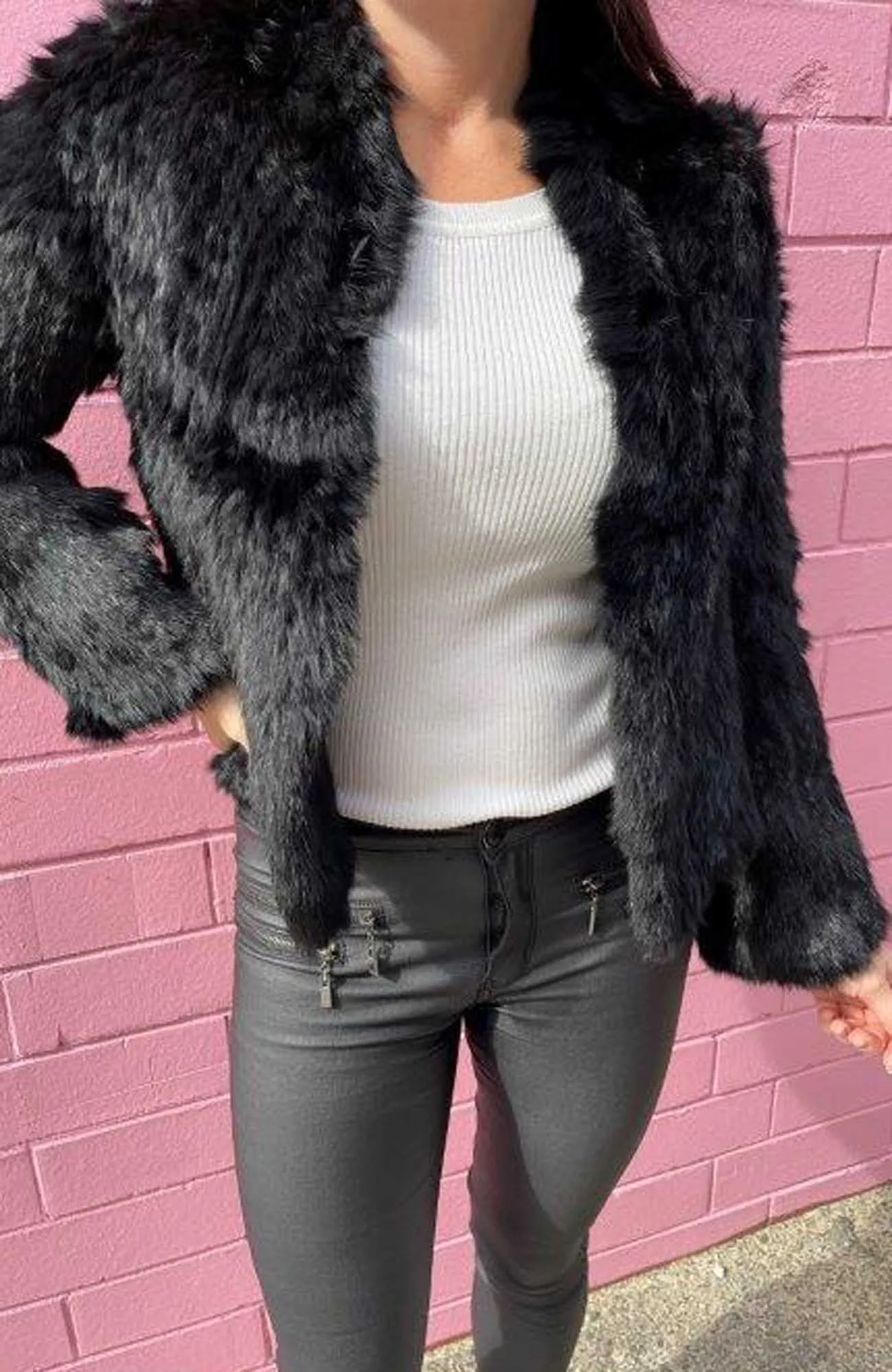 Crop Fur Jacket