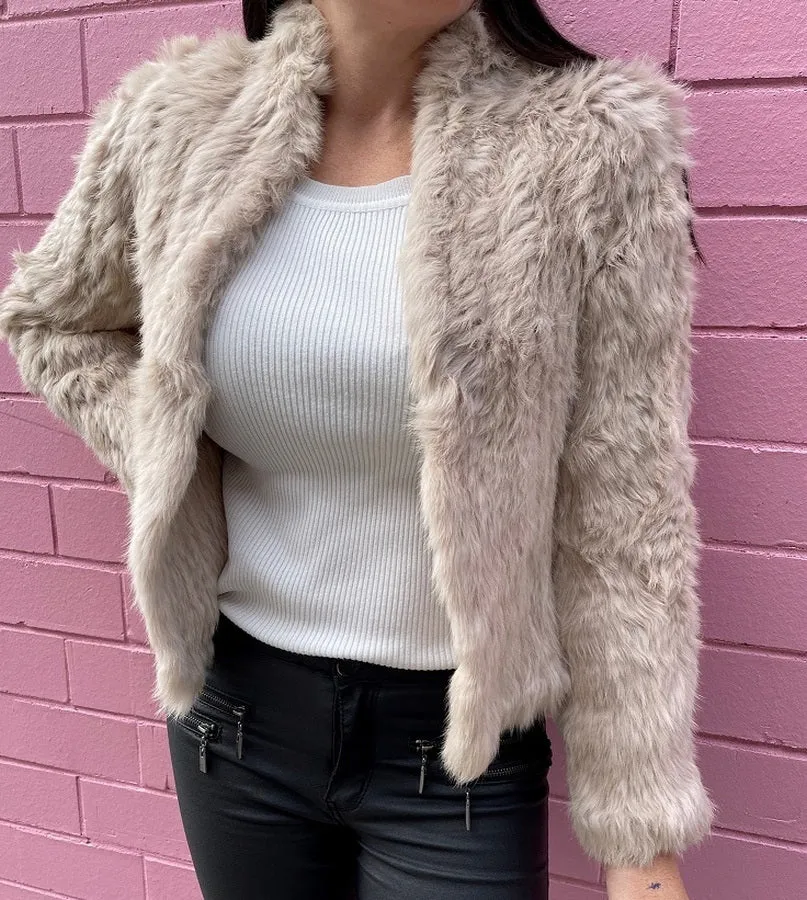 Crop Fur Jacket