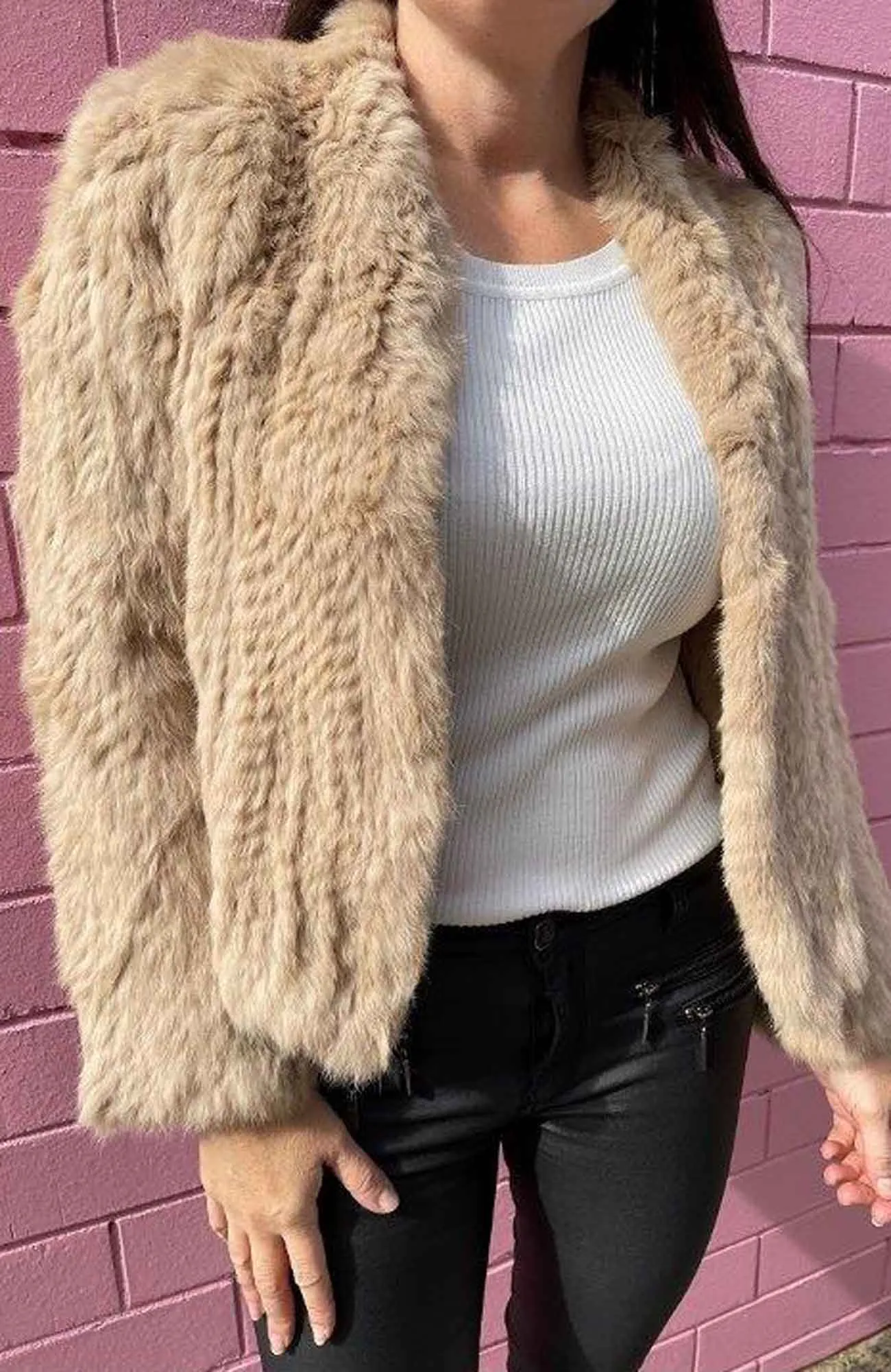 Crop Fur Jacket