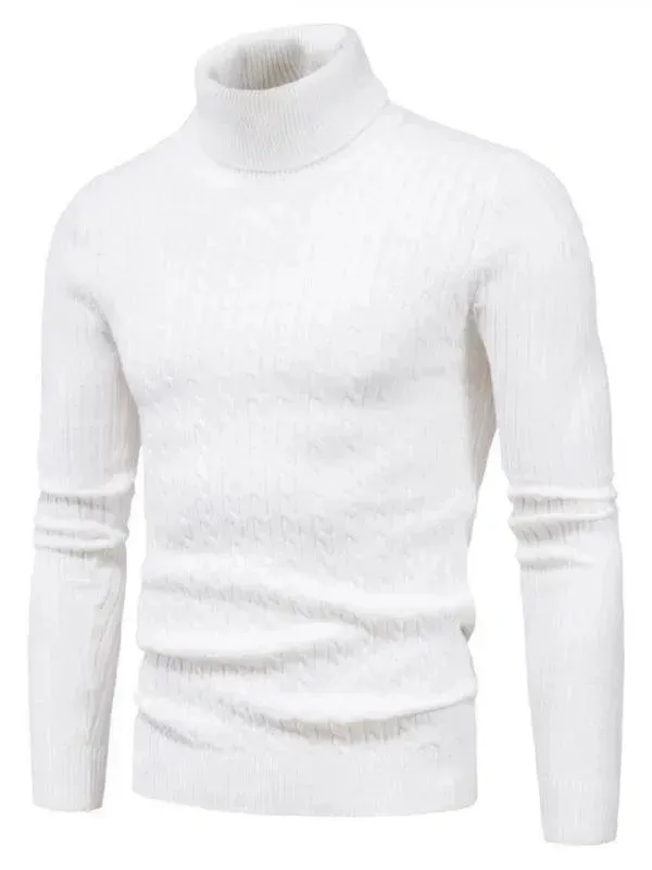 Cross-Border Slim Fit Turtleneck Men Sweater