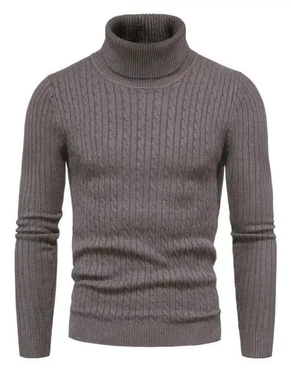 Cross-Border Slim Fit Turtleneck Men Sweater