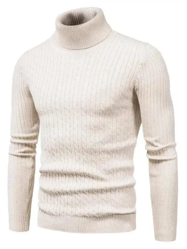 Cross-Border Slim Fit Turtleneck Men Sweater