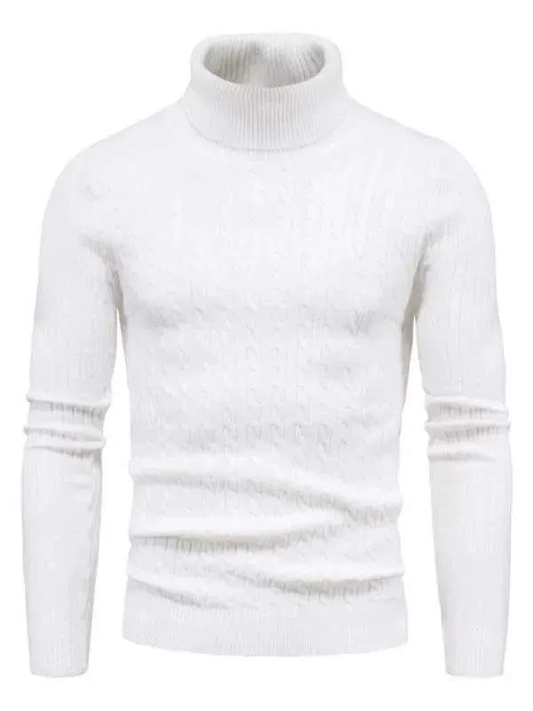 Cross-Border Slim Fit Turtleneck Men Sweater