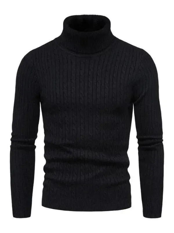 Cross-Border Slim Fit Turtleneck Men Sweater