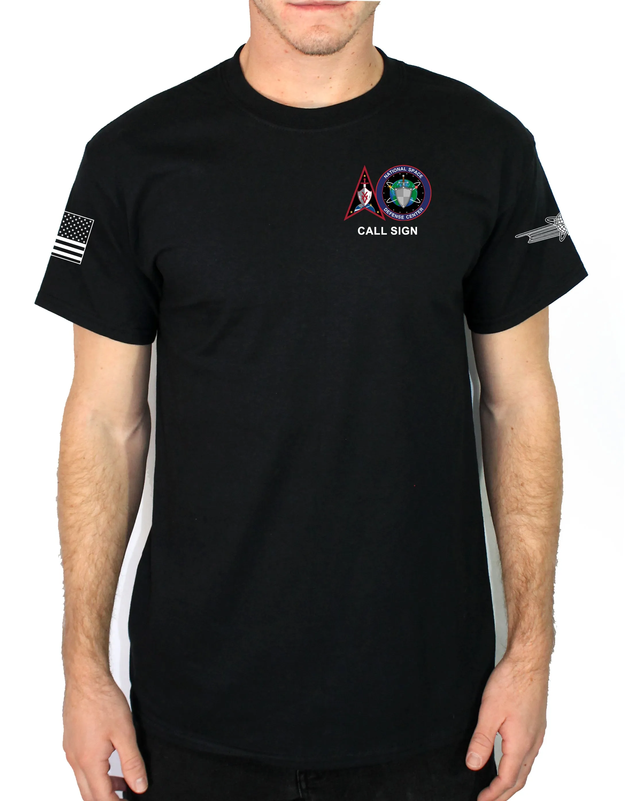 DEL 15 & NSDC Black 50-50 Blend Unisex PT Short Sleeve Shirt