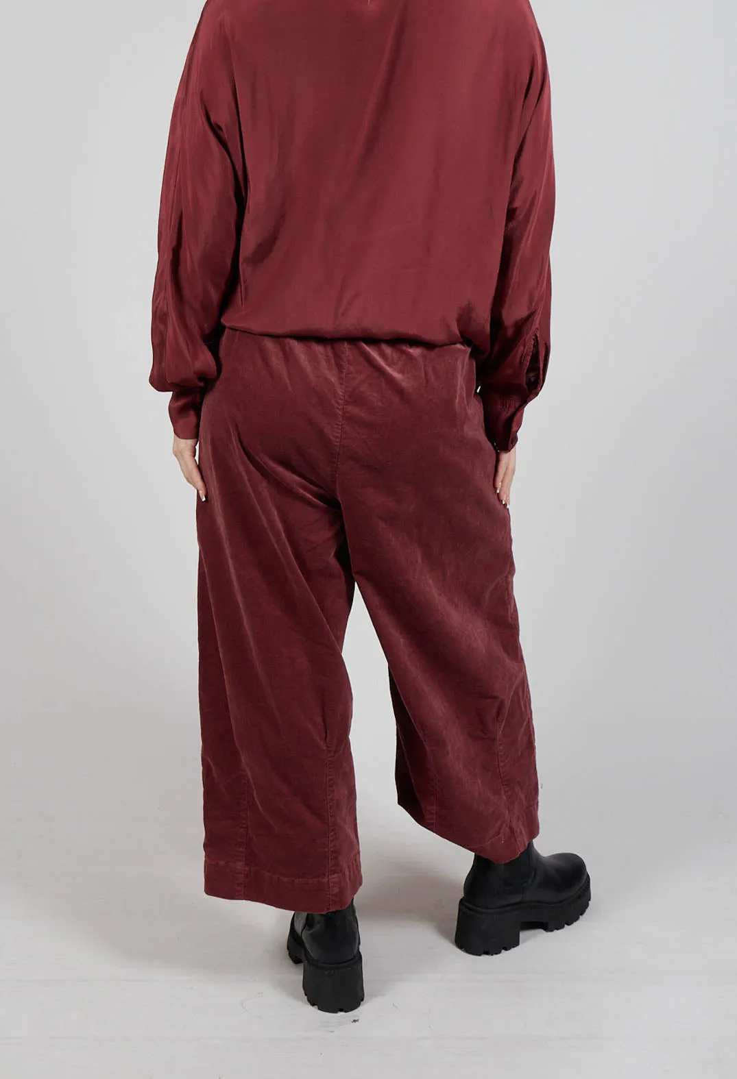 Elasticated Culottes in Intense Rust