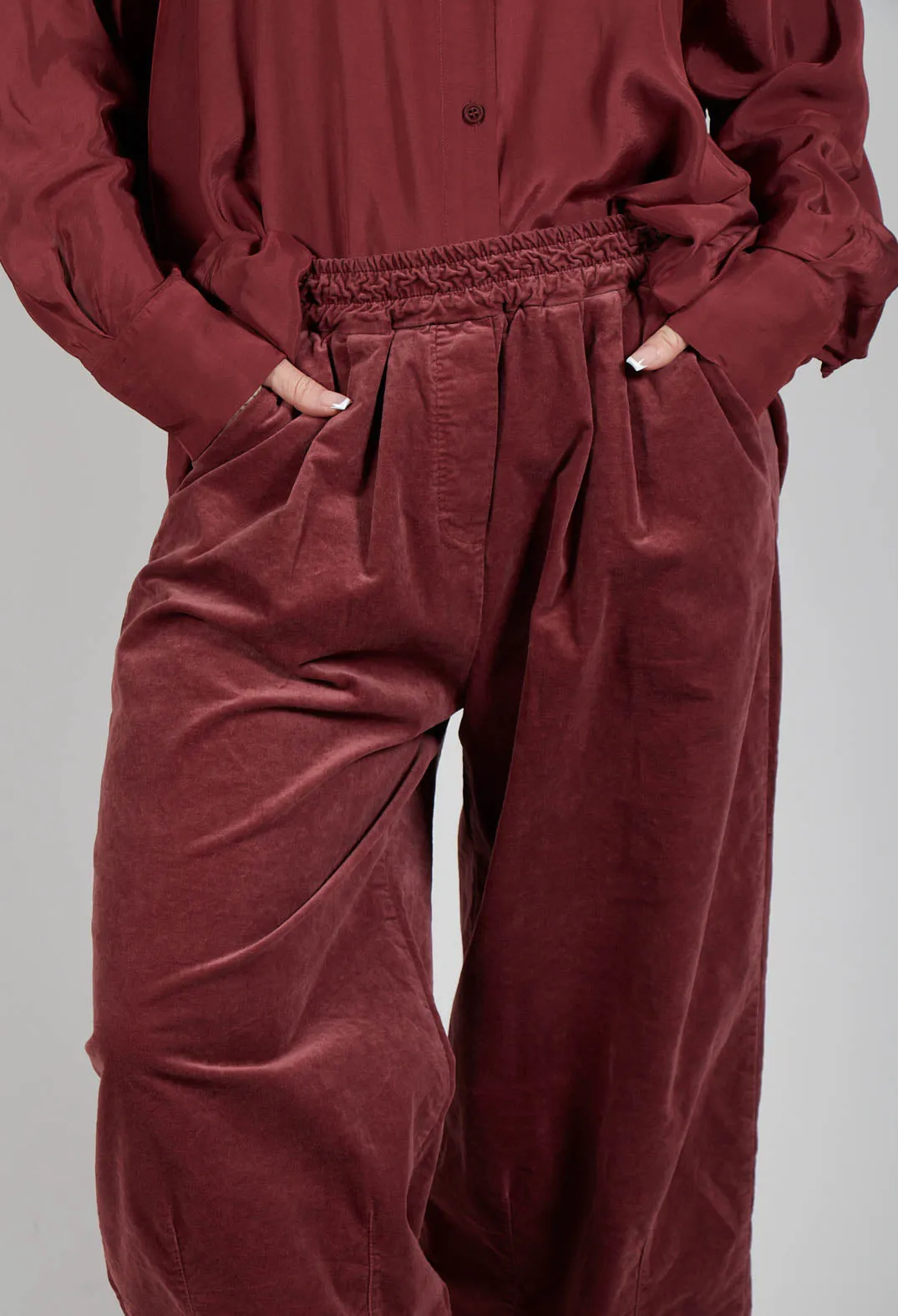 Elasticated Culottes in Intense Rust