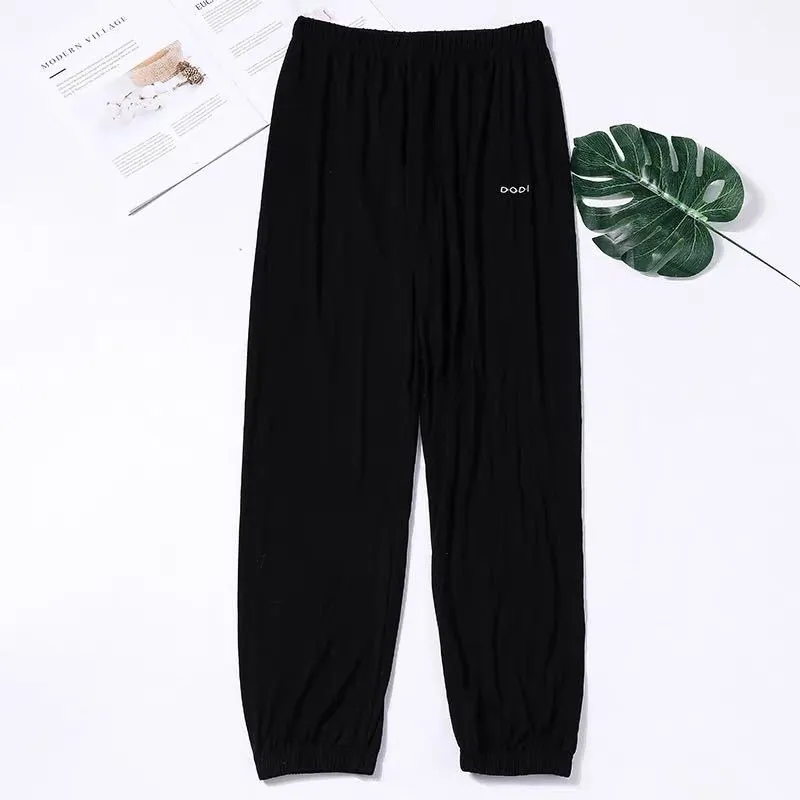 Fairy-Look Oxygen Pants Mask High Waist Drape Summer Loose Casual Women Thin Ankle-Length Lantern Pants