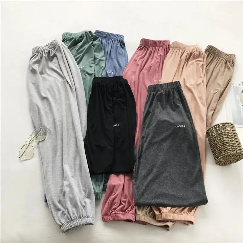 Fairy-Look Oxygen Pants Mask High Waist Drape Summer Loose Casual Women Thin Ankle-Length Lantern Pants