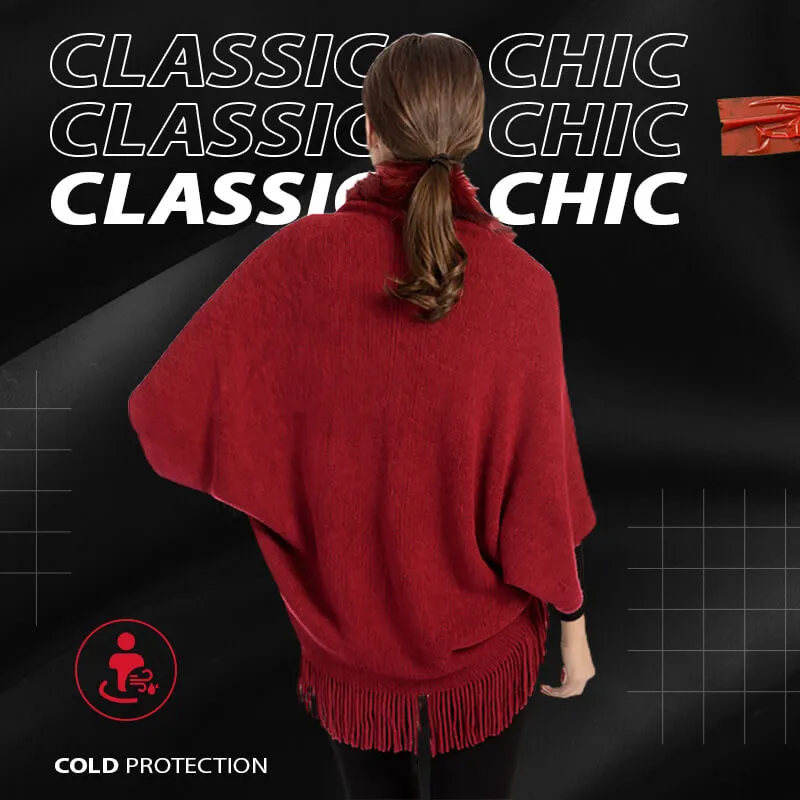 Fashion Fur Collar Shawl Cloak（50% OFF）