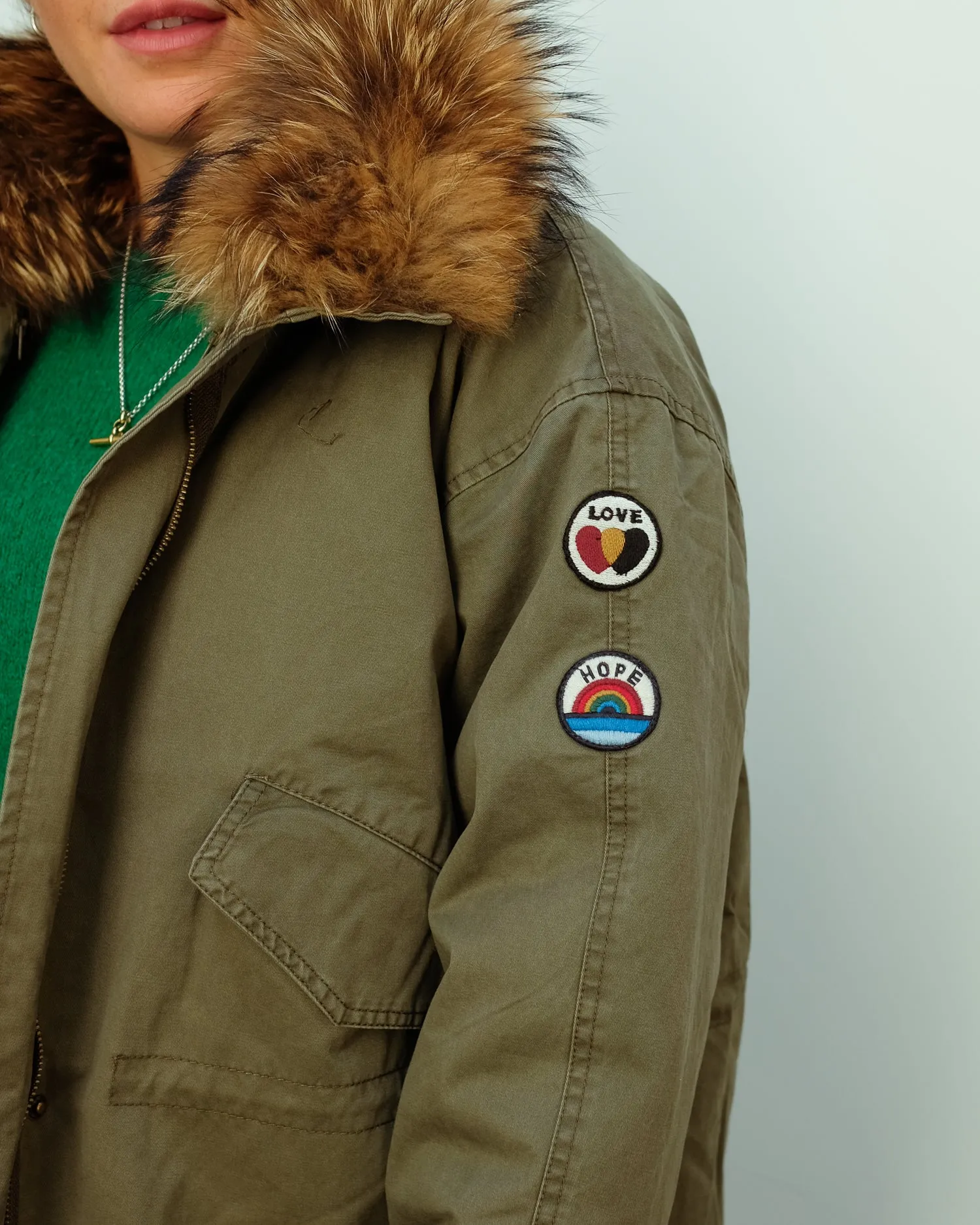 FIVE 134 Alma parka in ivy green