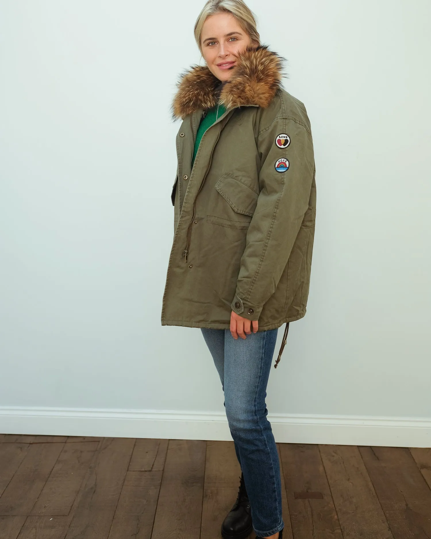 FIVE 134 Alma parka in ivy green