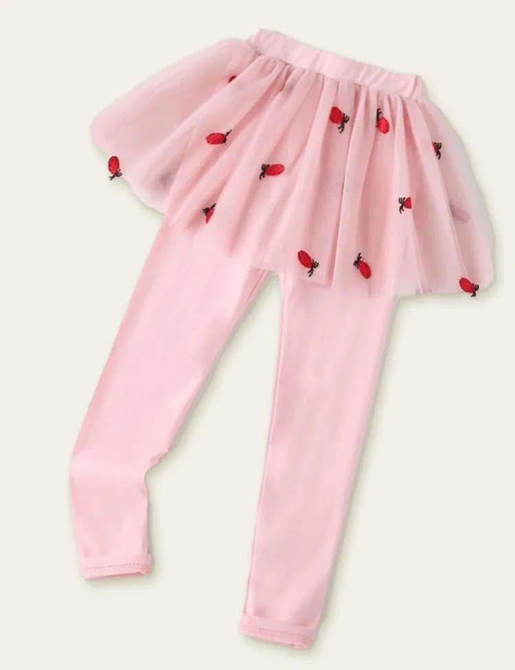 Fruit Embroidery Bottoming Culottes