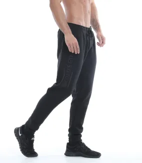 Golds Gym Jog Pant with Embossed Print - Black