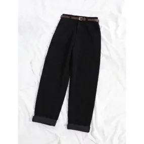 High Waist Vintage Corduroy Wide Leg Pants