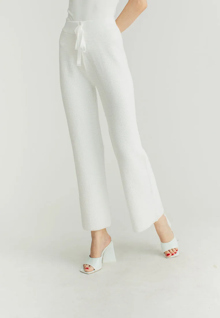 Jewel White Straight Cut Culottes