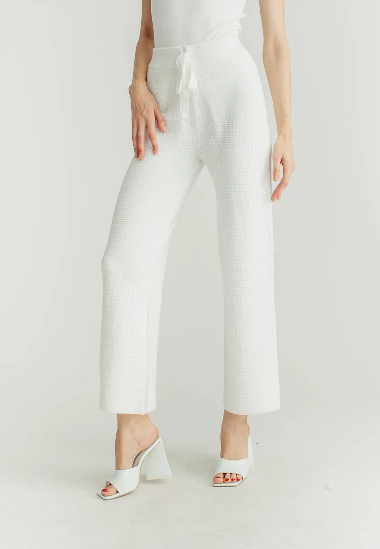 Jewel White Straight Cut Culottes