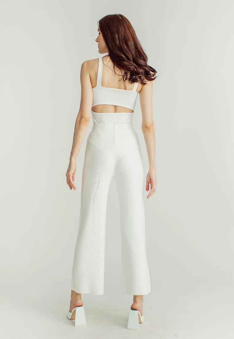 Jewel White Straight Cut Culottes