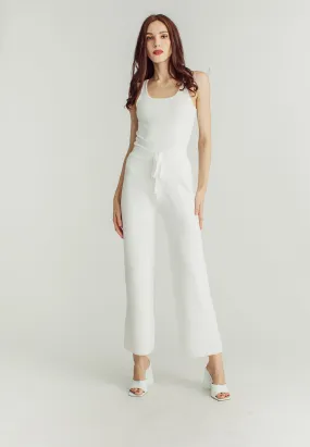 Jewel White Straight Cut Culottes