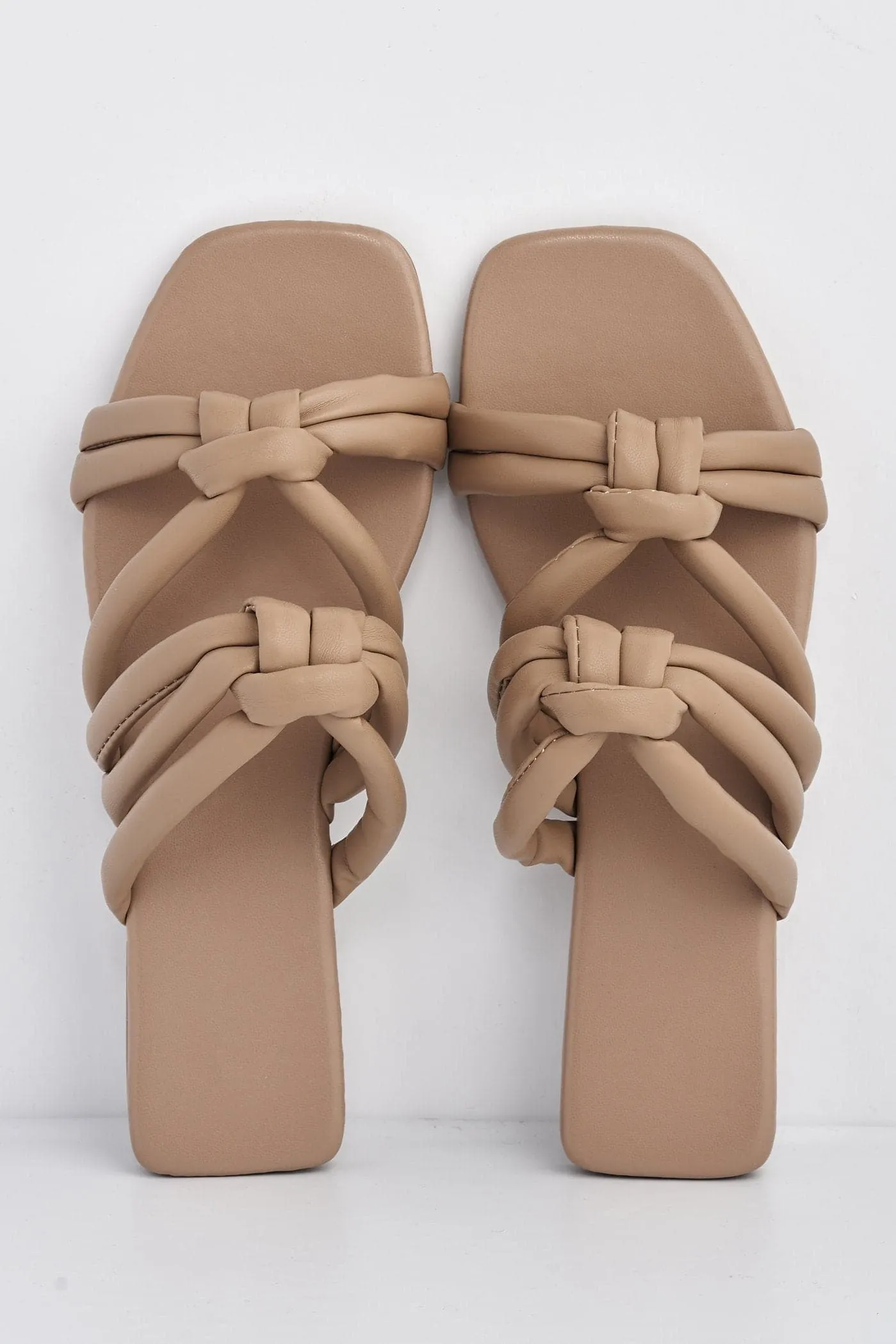 Knot Yours Flat Sandal in Mocha