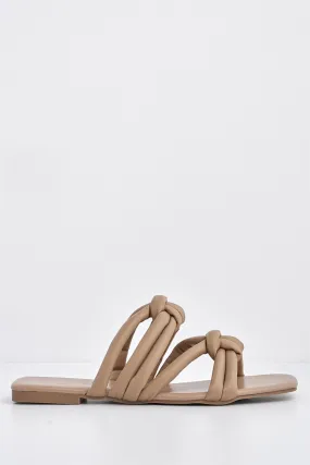 Knot Yours Flat Sandal in Mocha