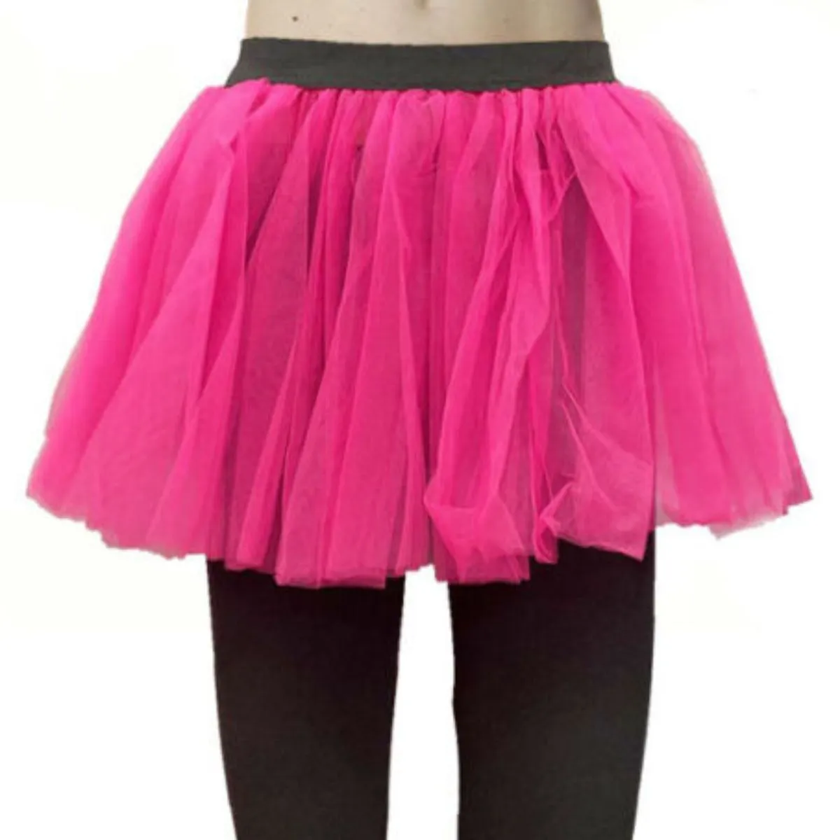 Ladies 2 Layer Tutu Skirt Women’s 80s Theme Dance Dress Short Skirt