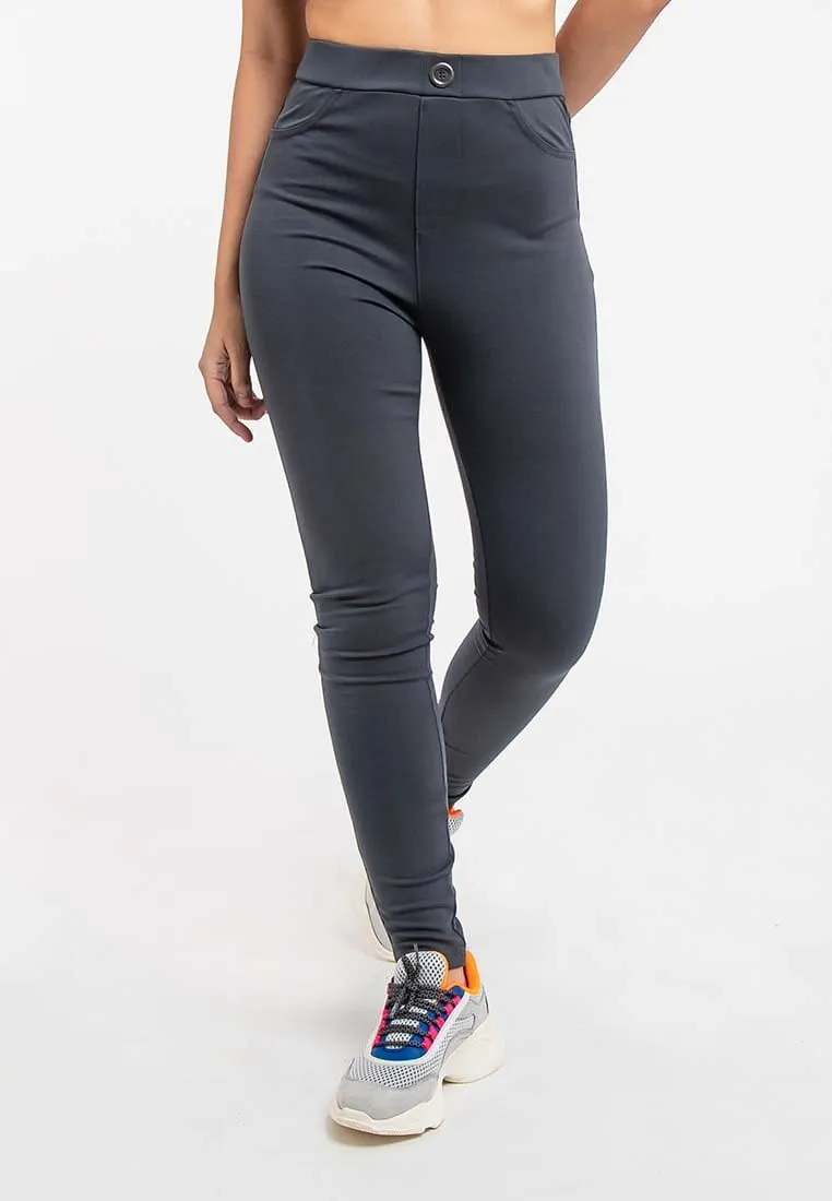 Ladies High Waist Skinny Stretchable Pants - 810447