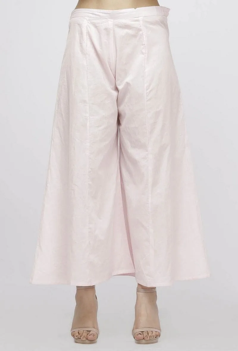 Light Pink Cotton Culottes