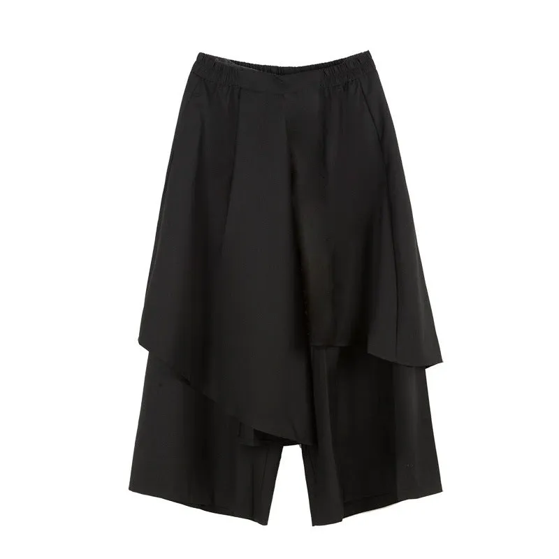 Loose Wide Leg Casual Culottes