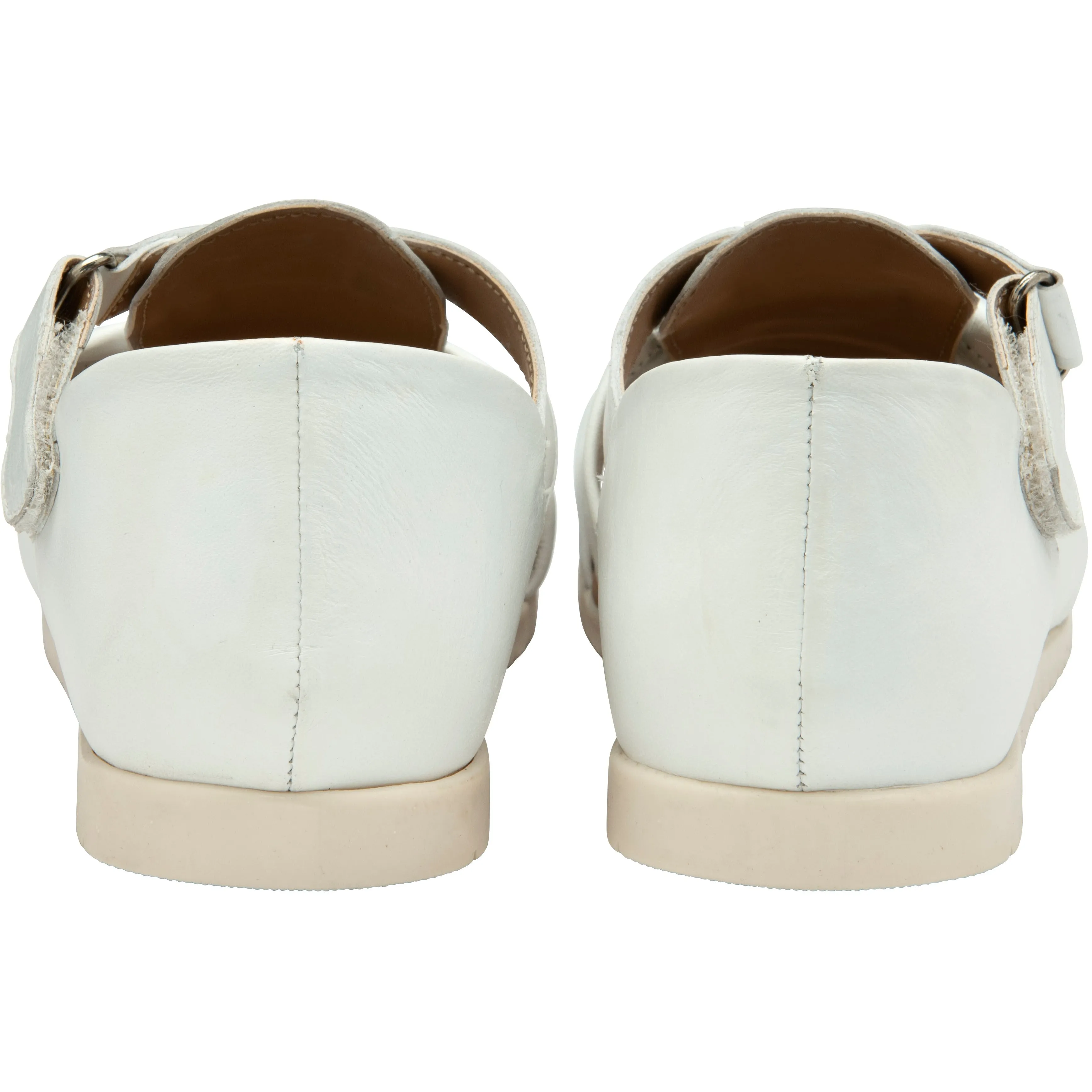 Lotus Leather Sandal Santino WHITE ULP198