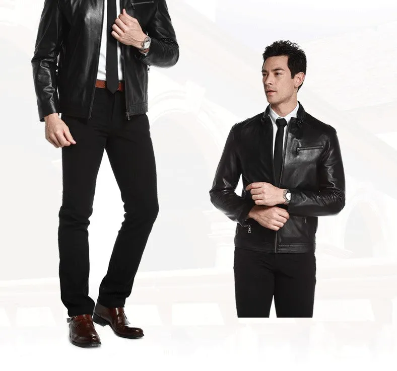 Men's leather jacket- PU Leather jacket for mens