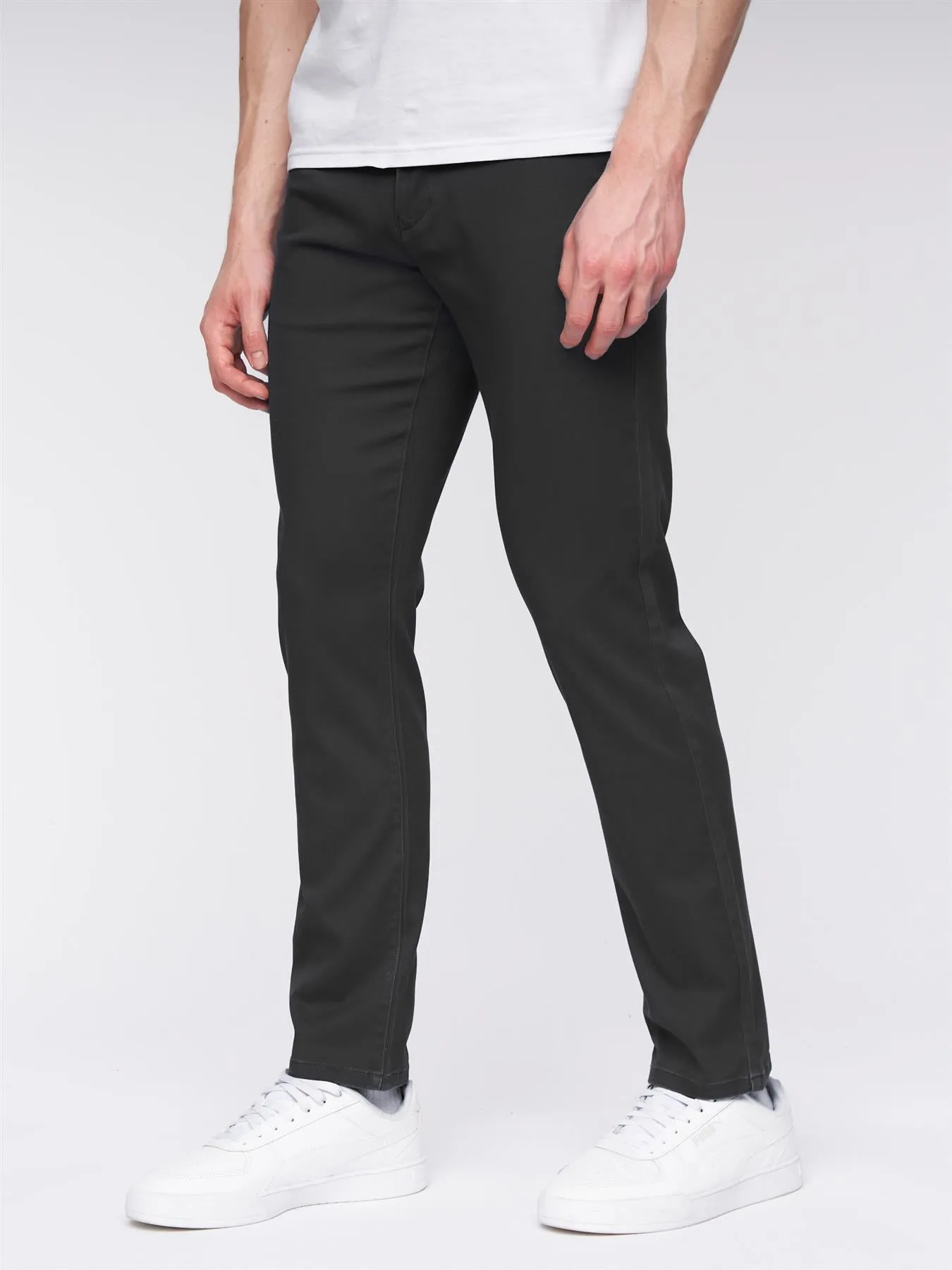 Mens Visit Chinos Black