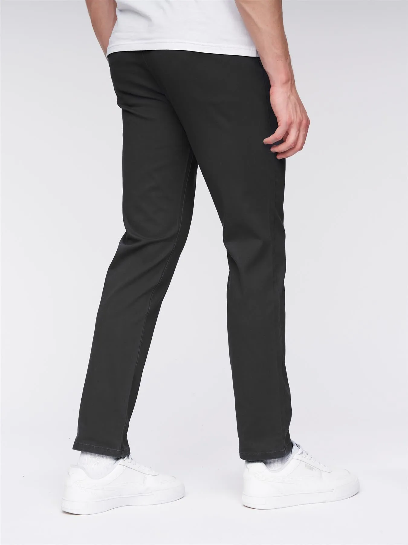 Mens Visit Chinos Black